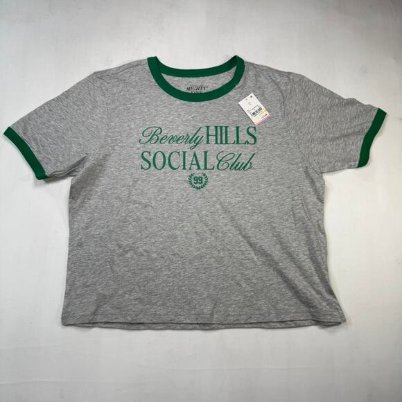 NWT Wild Fable Beverly Hills Social Club  Baby Tee Sz XL - Picture 1 of 4